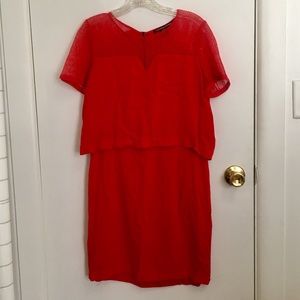 Comptoir Des Cotonniers Small Red Dress